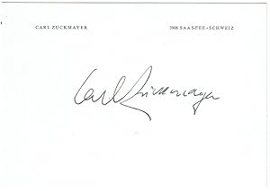 Seller image for Eigenh. Unterschrift auf Albumblatt. for sale by Kotte Autographs GmbH