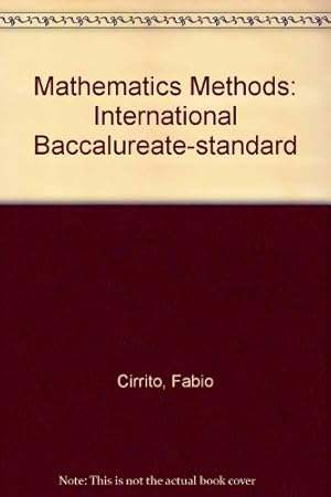 Imagen del vendedor de Mathematics Methods: International Baccalureate-standard a la venta por WeBuyBooks
