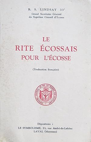 Le Rite Écossais pour l'Écosse