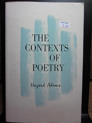 Image du vendeur pour THE CONTEXTS OF POETRY mis en vente par The Book Abyss