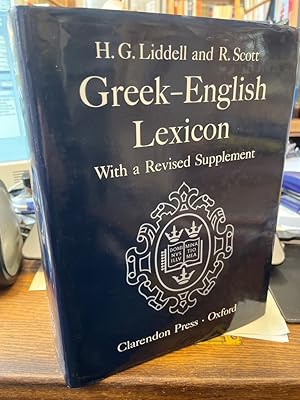 Image du vendeur pour A Greek-English lexicon. With a revised supplement. Compiledby Henry George Liddell and Robert Scott. Revides and augmented throughout by Henry Stuart Jones with the assistence of Roderick McKenzie and with the cooperation of many scholars. mis en vente par Altstadt-Antiquariat Nowicki-Hecht UG