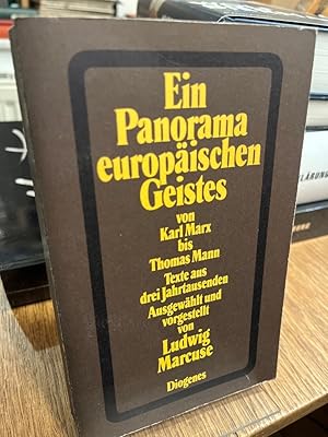 Seller image for Ein Panorama europischen Geistes III. Von Karl Marx bis Thomas Mann. for sale by Altstadt-Antiquariat Nowicki-Hecht UG