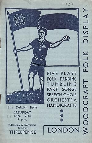 Seller image for LONDON WOODCRAFT FOLK DISPLAY: PROGRAMME, EAST DULWICH BATHS JANUARY 28th for sale by Left On The Shelf (PBFA)