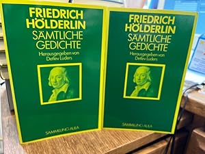 Imagen del vendedor de Smtliche Gedichte. Studienausgabe in 2 Bnden. Text- und Kommentarband. Friedrich Hlderlin. Herausgegeben und kommentiert von Detlev Lders. (= Sammlung Aula). a la venta por Altstadt-Antiquariat Nowicki-Hecht UG