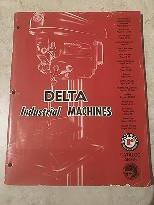 Seller image for Delta Industrial Machines Catalog AB-65 [cover title] for sale by TribalBooks