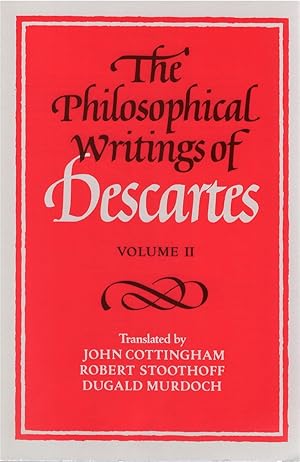 Seller image for The Philosophical Writings of Descartes, Volume II for sale by The Haunted Bookshop, LLC