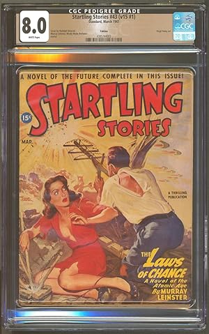Startling Stories 1947 March, # 43. CGC 8.0 VF White Pages, Yakima Pedigree.