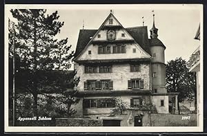 Ansichtskarte Appenzell, Blick zum Schloss