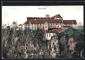 Ansichtskarte Mariastein, Felsenwand mit Kloster Mariastein