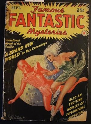 Bild des Verkufers fr FAMOUS FANTASTIC MYSTERIES (PULP Magazine) 1942; September. / A Brand New World = Book-Length Novel by Ray Cummings-c/s; zum Verkauf von Comic World