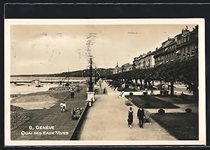 Ansichtskarte Genève, Quai des Eaux-Vives