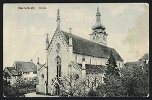 Ansichtskarte Bischofszell, Blick zur Kirche
