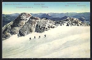 Ansichtskarte Ennstaler Alpen und Hochschwabgruppe mit Dachstein-Karlseisfeld, Stoderzinken