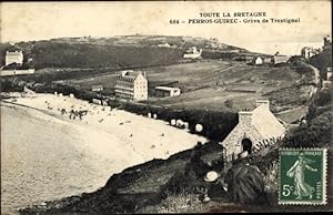 Ansichtskarte / Postkarte Perros Guirec Côtes-dArmor, Greve de Trestignel