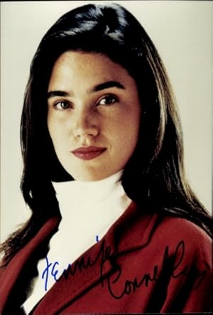 Ansichtskarte / Postkarte Schauspielerin Jennifer Connelly, Portrait, Autogramm