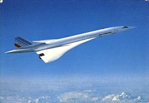 Ansichtskarte / Postkarte Passagierflugzeug Aérospatiale-BAC Concorde, Air France, Überschallflug...