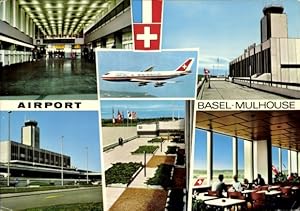 Ansichtskarte / Postkarte Basel Mulhouse, Airport, Flughafen, Terminal, Wartesaal