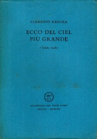 Bild des Verkufers fr ECCO DEL CIEL PI GRANDE zum Verkauf von unlibro