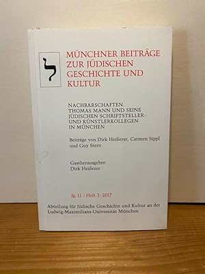 Bild des Verkufers fr Mnchner Beitrge zur Jdischen Geschichte und Kultur. Heft 2, 2017 zum Verkauf von Buchhandlung Neues Leben