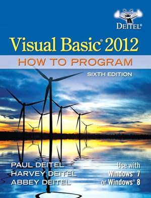 Imagen del vendedor de Visual Basic 2012 How to Program a la venta por GreatBookPrices