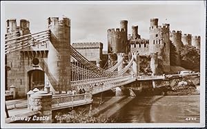Conway Castle Real Photo Vintage Postcard