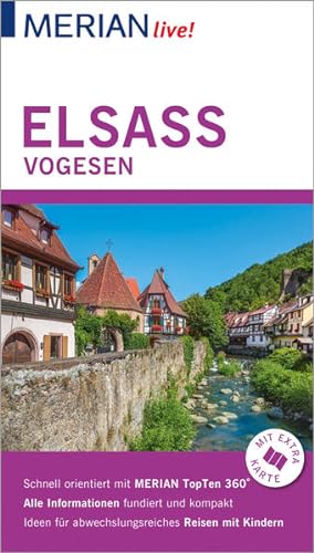 Imagen del vendedor de MERIAN live! Reisefhrer Elsass Vogesen: Mit Extra-Karte zum Herausnehmen a la venta por Studibuch