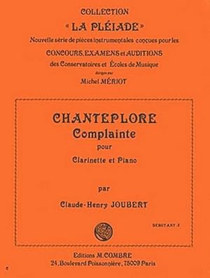 Image du vendeur pour JOUBERT Claude-HenryChanteplore (complainte) : clarinette et piano Partition mis en vente par Smartbuy
