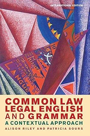 Immagine del venditore per Common Law Legal English and Grammar: A Contextual Approach venduto da WeBuyBooks