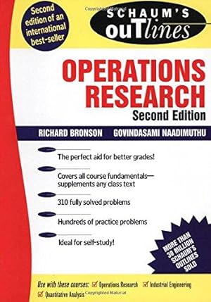 Seller image for Schaum's Outline of Operations Research (SCHAUMS' BUSINESS ECONOMICS) for sale by WeBuyBooks