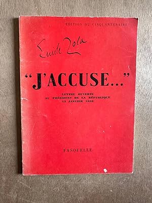 Seller image for "j'accuse." for sale by Dmons et Merveilles