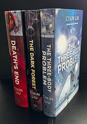 Imagen del vendedor de The Remembrance of Earth's Past' Trilogy : 'The Three-Body Problem' , 'The Dark Forest' , 'Death's End'. The Goldsboro Books Limited First Edition Set Signed By Both The Author And Translator a la venta por Ashton Rare Books  ABA : PBFA : ILAB