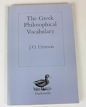 The Greek Philosophical Vocabulary