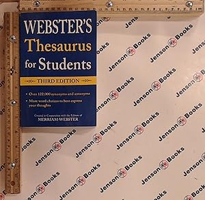 Seller image for Webster's Federal Street Press Thesaurus for Students, 3rd Edition, Paperback, Grades 6 and Up, 352 Pages for sale by Jenson Books Inc