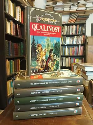 Imagen del vendedor de Los compaeros de la Dragonlance: 1. Qualinost 2. El incorregible Tas 3. Kitiara Uth Matar 4. El cdigo y la medida 5. Pedernal y acero 6. Mithas y Karthay a la venta por Thesauros