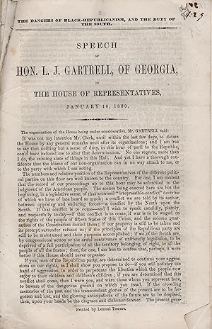 The Dangers of Black-Republicans, and the Duty of the South