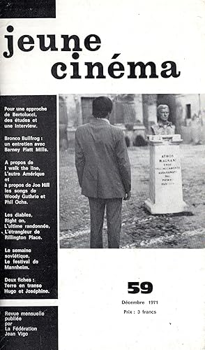 Immagine del venditore per Jeune Cinma n 59 dcembre 1971 venduto da PRISCA