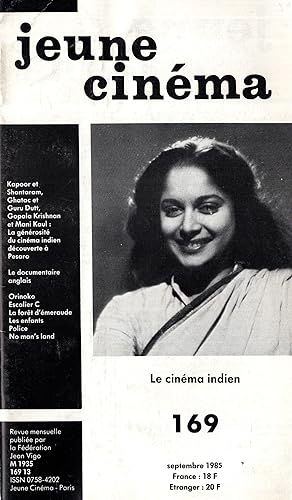 Seller image for Jeune Cinma n 169 septembre 1985 for sale by PRISCA