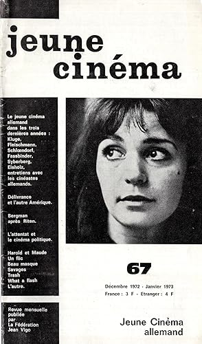 Image du vendeur pour Jeune Cinma n 67 dcembre 1972 mis en vente par PRISCA