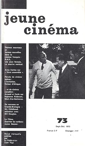 Seller image for Jeune Cinma n 73 septembre 1973 for sale by PRISCA