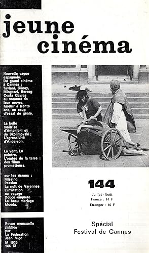 Seller image for Jeune Cinma n 144 juillet 1982 for sale by PRISCA