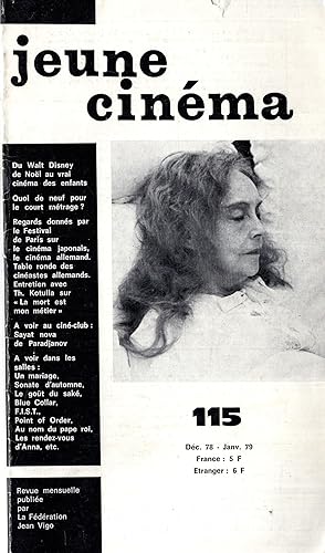 Image du vendeur pour Jeune Cinma n 115 dcembre 1978 mis en vente par PRISCA