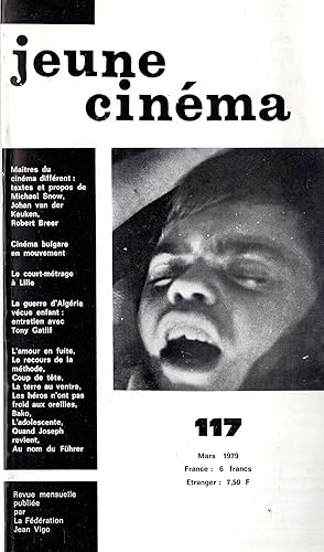 Immagine del venditore per Jeune Cinma n 117 mars 1979 venduto da PRISCA