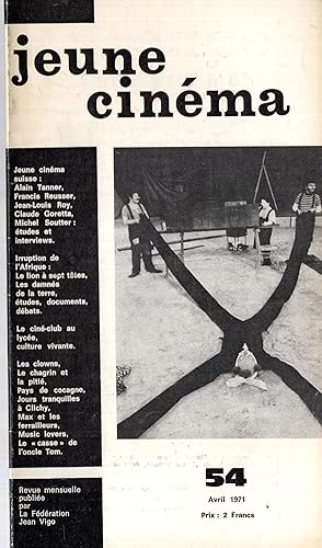 Image du vendeur pour Jeune Cinma n 54 avril 1971 mis en vente par PRISCA