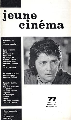 Bild des Verkufers fr Jeune Cinma n 77 mars 1974 zum Verkauf von PRISCA