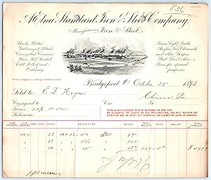 Billhead - 1893 AEtna Standard Iron & Steel Company of Bridgeport Ohio