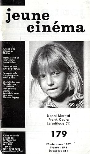 Seller image for Jeune Cinma n 179 mars 1987 for sale by PRISCA