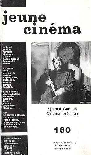 Bild des Verkufers fr Jeune Cinma n 160 juillet 1984 zum Verkauf von PRISCA