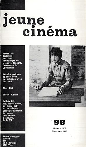 Seller image for Jeune Cinma n 98 octobre 1976 for sale by PRISCA