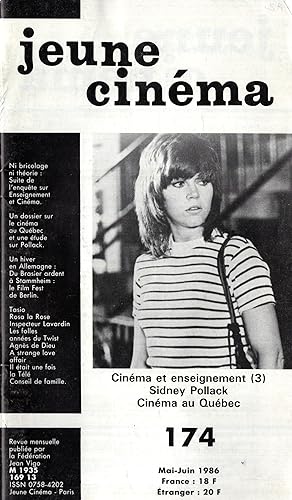 Seller image for Jeune Cinma n 174 mai 1986 for sale by PRISCA