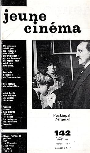 Image du vendeur pour Jeune Cinma n 142 avril 1982 mis en vente par PRISCA